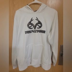 Realtree White Hoodie Size Large